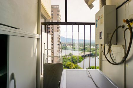 Sala/Cozinha de apartamento à venda com 1 quarto, 80m² em Barra da Tijuca, Rio de Janeiro