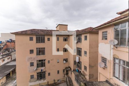Sala - Vista  de apartamento à venda com 3 quartos, 80m² em Benfica, Rio de Janeiro