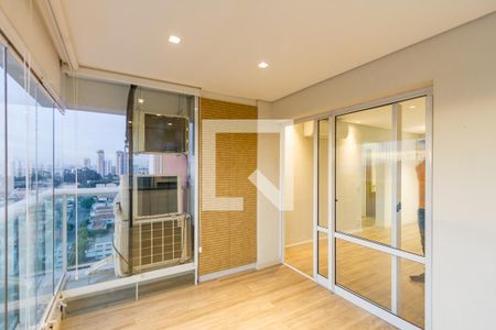 Varanda da Sala de apartamento à venda com 2 quartos, 66m² em Campo Belo, São Paulo