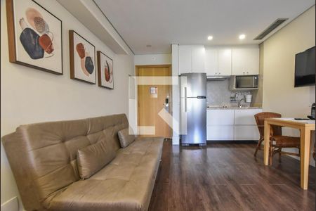 Sala de apartamento para alugar com 1 quarto, 35m² em Cidade Monções, São Paulo