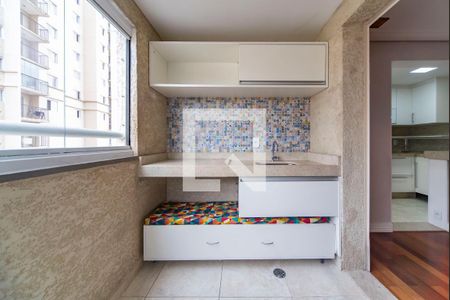 Varanda da Sala de apartamento para alugar com 2 quartos, 70m² em Vila Valparaíso, Santo André