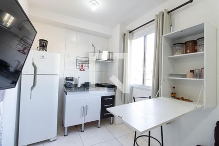 Apartamento para alugar com 30m², 1 quarto e sem vagaDetalhe da cozinha