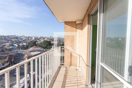 Varanda da sala  de apartamento à venda com 3 quartos, 80m² em Taboão, Diadema