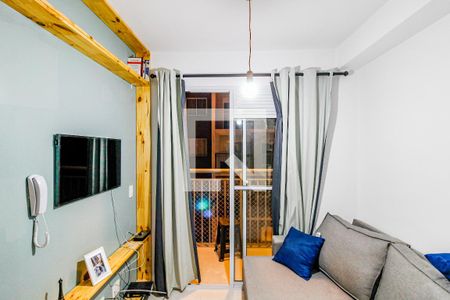 Sala de apartamento para alugar com 1 quarto, 27m² em Jardim Caravelas, São Paulo