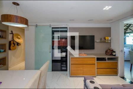 Sala de apartamento à venda com 3 quartos, 90m² em Alto Caiçaras, Belo Horizonte