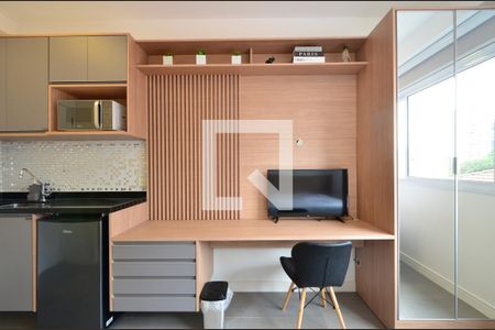 Sala/Cozinha de kitnet/studio para alugar com 1 quarto, 18m² em Vila Clementino, São Paulo