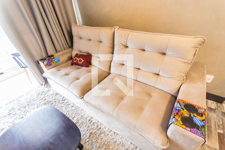 Sofá de apartamento à venda com 2 quartos, 53m² em Santa Maria, Santo André