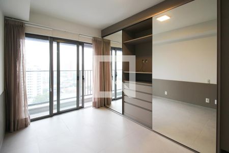 Sala de kitnet/studio para alugar com 1 quarto, 24m² em Indianópolis, São Paulo