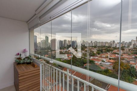 Varanda da Sala de apartamento à venda com 2 quartos, 73m² em Vila Cordeiro, São Paulo