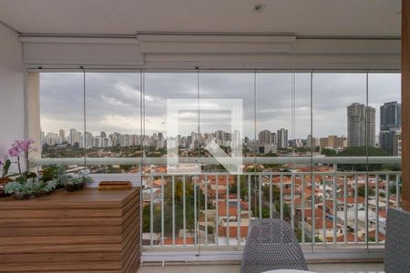 Varanda da Sala de apartamento à venda com 2 quartos, 73m² em Vila Cordeiro, São Paulo