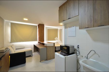 Sala/Cozinha de kitnet/studio à venda com 1 quarto, 24m² em Vila Clementino, São Paulo