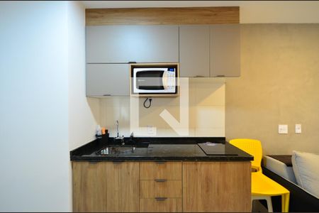 Sala/Cozinha de kitnet/studio à venda com 1 quarto, 24m² em Vila Clementino, São Paulo