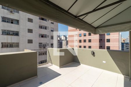 Varanda do Quarto de apartamento à venda com 2 quartos, 75m² em Jardim Paulista, São Paulo