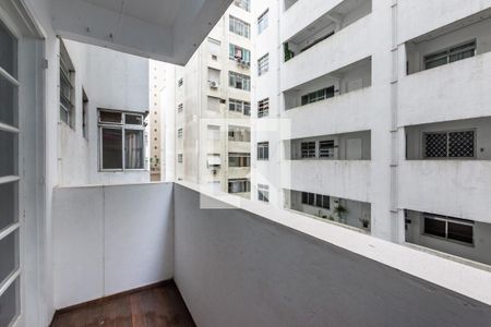 Varanda de apartamento para alugar com 1 quarto, 45m² em Ponta da Praia, Santos