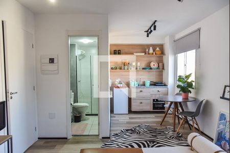 Sala/quarto/cozinha de kitnet/studio para alugar com 1 quarto, 30m² em Sé, São Paulo