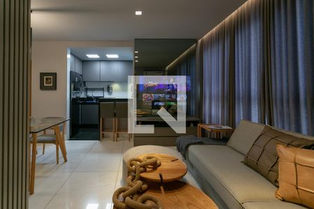 Sala de apartamento à venda com 2 quartos, 64m² em Carmo, Belo Horizonte