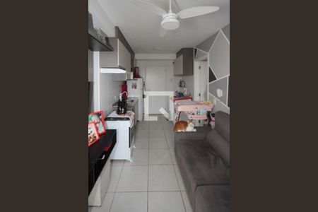 Sala e Cozinha de apartamento à venda com 1 quarto, 30m² em Vila Alpina, São Paulo