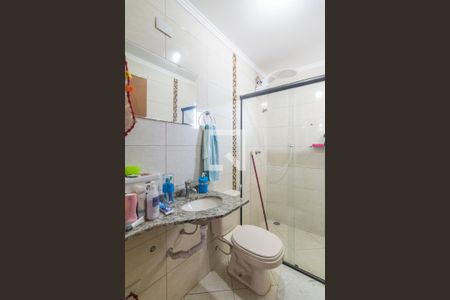 Banheiro da Suíte de apartamento à venda com 3 quartos, 144m² em Vila Alzira, Santo André