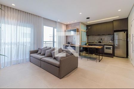 Sala de apartamento à venda com 1 quarto, 55m² em Jardim Paulista, São Paulo