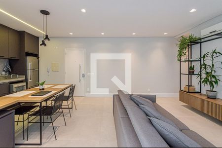 Sala de apartamento à venda com 1 quarto, 55m² em Jardim Paulista, São Paulo