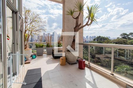 Varanda da Sala de apartamento à venda com 2 quartos, 143m² em Parque do Morumbi, São Paulo