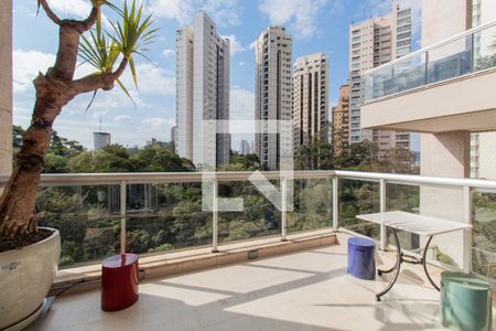 Varanda da Sala de apartamento à venda com 2 quartos, 143m² em Parque do Morumbi, São Paulo