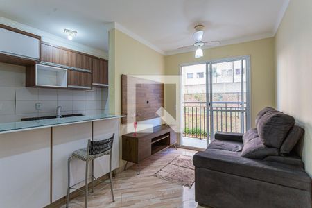 Sala de apartamento à venda com 3 quartos, 57m² em Parque São Vicente, Santo André