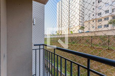 Varanda da Sala de apartamento para alugar com 3 quartos, 57m² em Parque São Vicente, Santo André