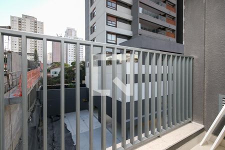 Varanda de apartamento à venda com 1 quarto, 24m² em Brooklin Paulista, São Paulo