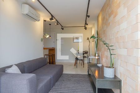 Sala de apartamento para alugar com 1 quarto, 49m² em Campo Belo, São Paulo