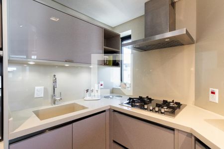 Cozinha - coifa e cooktop de apartamento à venda com 1 quarto, 95m² em Cerqueira César, São Paulo