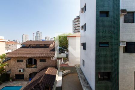 Vista Sala de apartamento para alugar com 1 quarto, 61m² em Vila Alzira, Guarujá