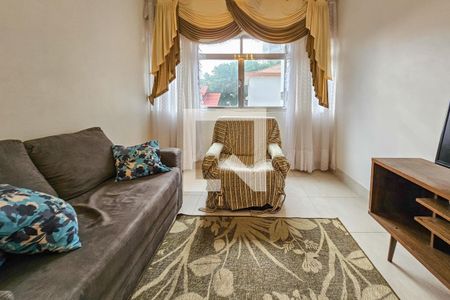 Sala de apartamento para alugar com 1 quarto, 61m² em Vila Alzira, Guarujá