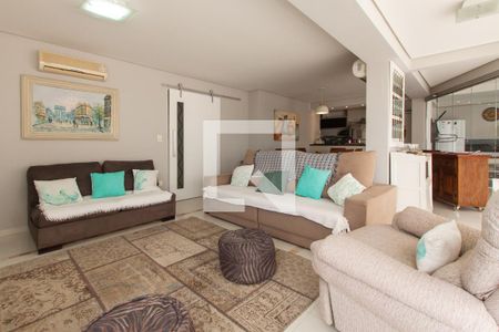 Sala de apartamento para alugar com 4 quartos, 250m² em Barra Funda, Guarujá