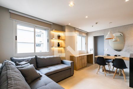 Sala de apartamento para alugar com 1 quarto, 50m² em Jardim Paulista, São Paulo