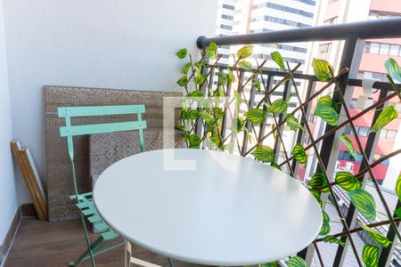 Varanda  de kitnet/studio à venda com 1 quarto, 27m² em Mirandópolis, São Paulo