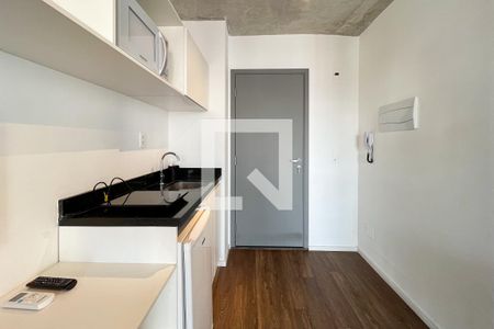 Cozinha de kitnet/studio para alugar com 1 quarto, 32m² em Bom Retiro, São Paulo