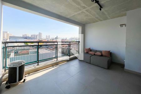 Varanda de kitnet/studio para alugar com 1 quarto, 32m² em Bom Retiro, São Paulo