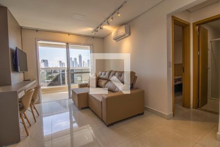 Sala de apartamento para alugar com 1 quarto, 49m² em Setor Marista, Goiânia