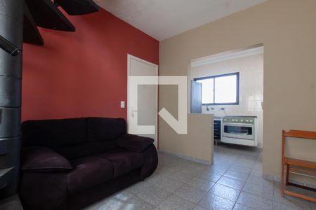 Sala de apartamento para alugar com 2 quartos, 130m² em Jardim Las Palmas, Guarujá