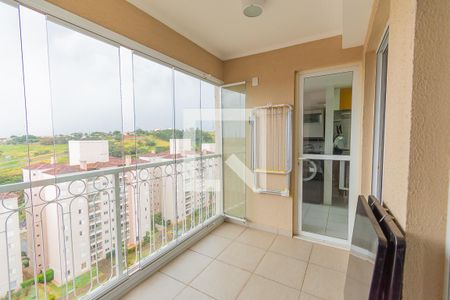 Varanda da Sala de apartamento para alugar com 2 quartos, 77m² em Jardim São Vicente, Campinas