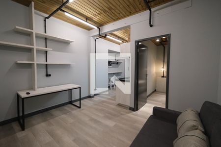 Sala de apartamento para alugar com 1 quarto, 55m² em Centro, Curitiba