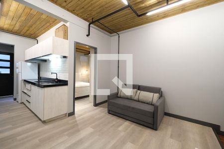 Sala de apartamento para alugar com 1 quarto, 55m² em Centro, Curitiba