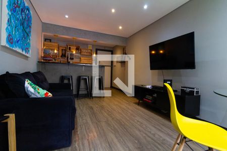 Sala de apartamento à venda com 2 quartos, 75m² em Vila Hamburguesa, São Paulo