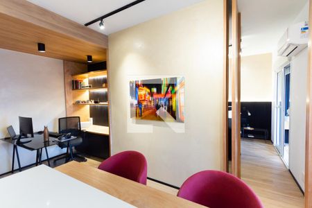 Sala/Cozinha de apartamento para alugar com 1 quarto, 54m² em Vila Nova Conceição, São Paulo