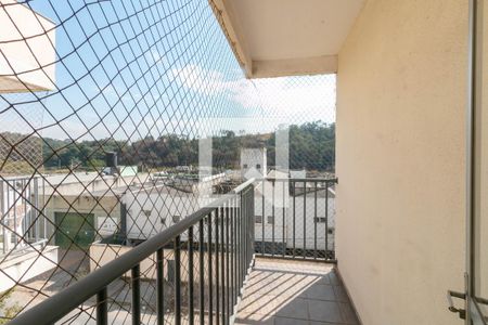 Varanda da Sala de apartamento para alugar com 3 quartos, 66m² em Arvoredo, Contagem