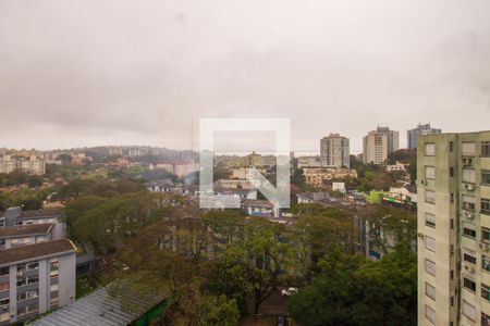 Vista da Sala de apartamento à venda com 1 quarto, 50m² em Cristal, Porto Alegre