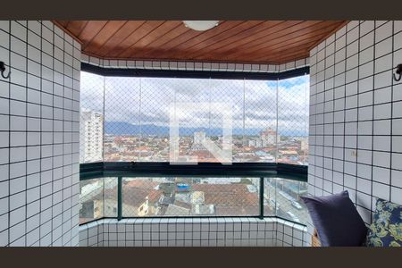 Vista da sala de apartamento para alugar com 1 quarto, 74m² em Guilhermina, Praia Grande