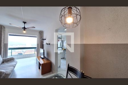 Sala de apartamento para alugar com 1 quarto, 74m² em Guilhermina, Praia Grande