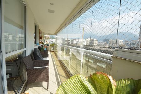 Varanda da Sala de apartamento à venda com 3 quartos, 95m² em Botafogo, Rio de Janeiro